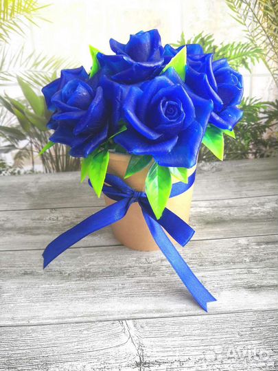 Букет из мыла, букет из роз, цветы