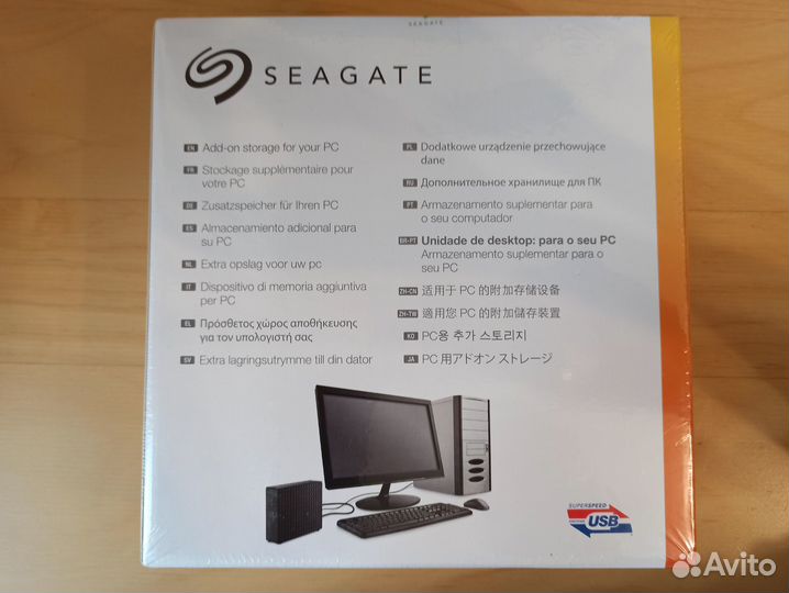 Новый внешний жесткий диск Seagate 6 Тб