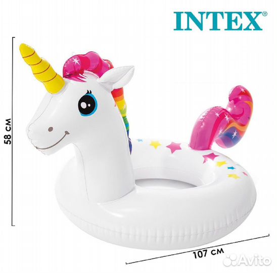 Круг для плавания Intex Wet Set Единорог