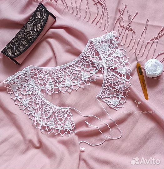 Воротник кружевной ручной работы