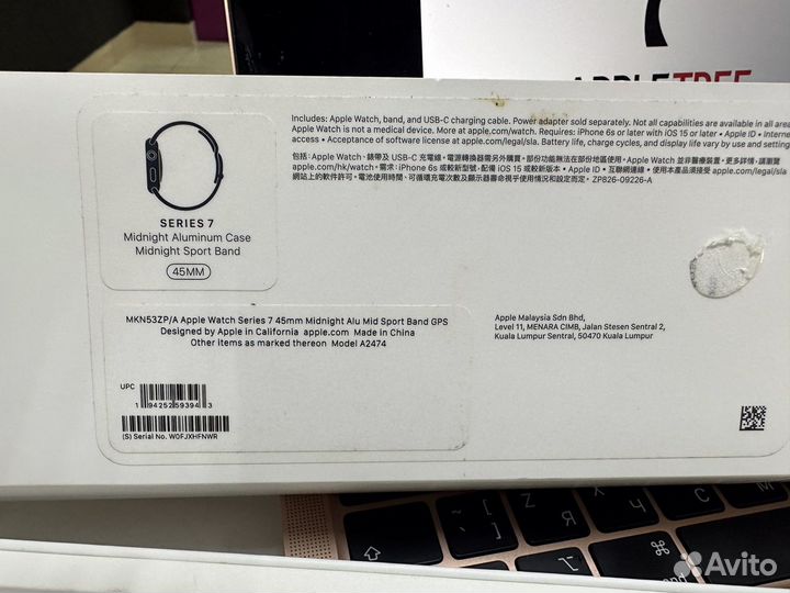 Apple Watch 7 45mm черные 100 батарея