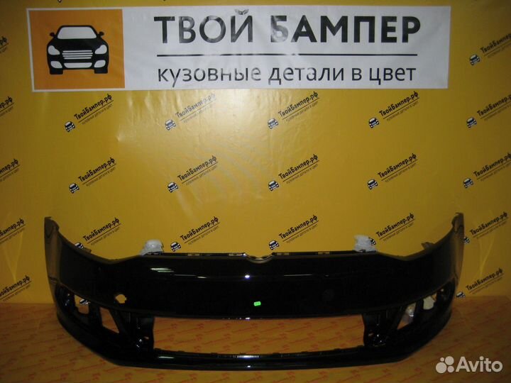 Бампер передний Volkswagen Polo цвет Черный
