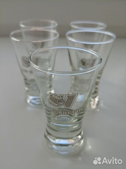 Стопки стеклянные