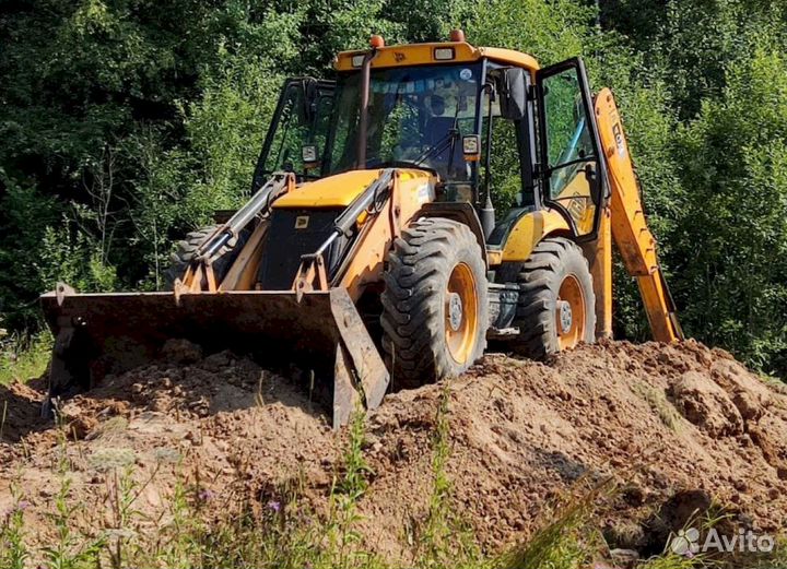 Аренда экскаватора погрузчика jcb уборка снега