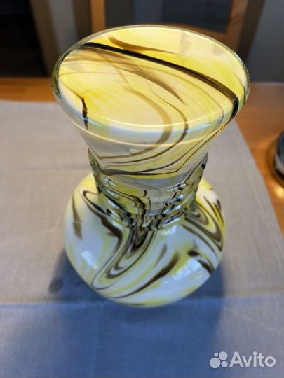 Ваза советская цветное стекло винтаж
