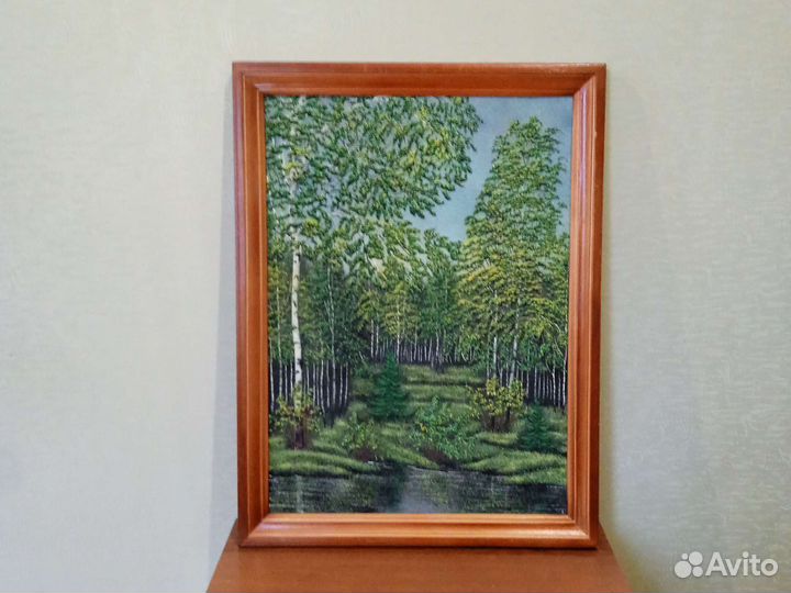 Картина из янтарной крошки