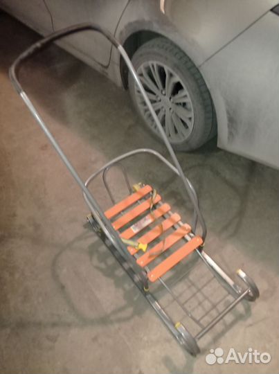 Детские санки с колесами Geburt