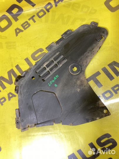 Пыльник двигателя передний правый Renault Logan