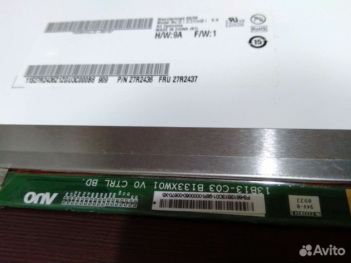 Матрица для ноутбука 13.3 40pin