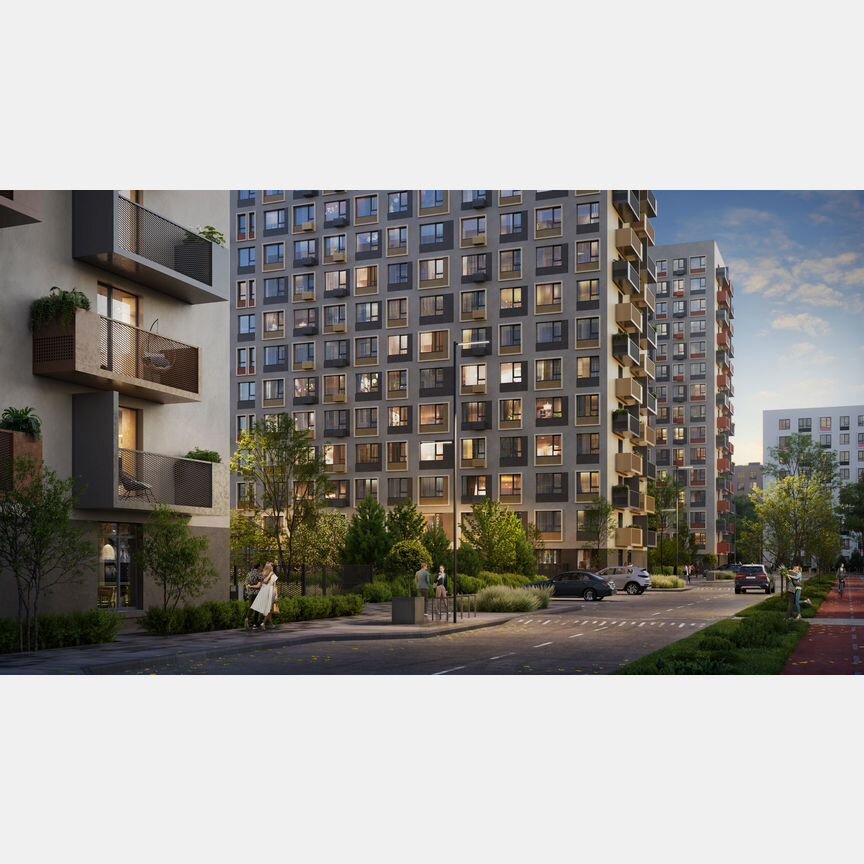 3-к. квартира, 76,8 м², 9/15 эт.