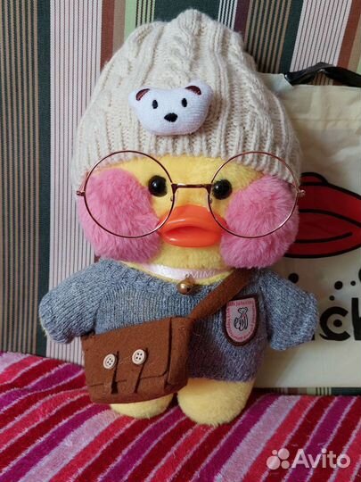 Мягкая игрушка уточка lalafanfan