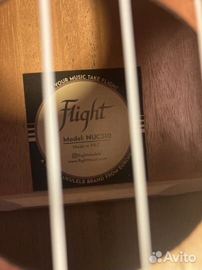 Укулеле концерт Гавайи Flight NUC 310 с чехлом