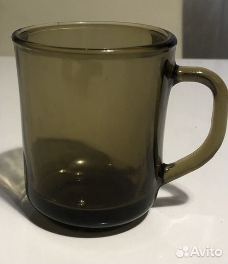 Кружка стеклянная дымка 250 мл