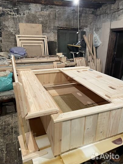 Детская песочница деревянная