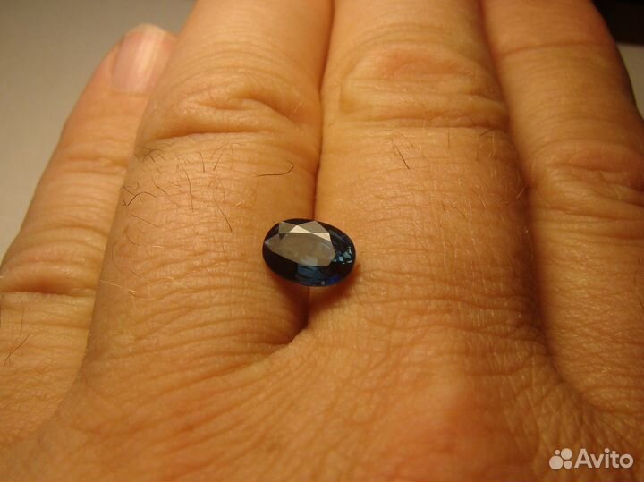 Продаётся природный сапфир синий 1,75 кр. Бирма