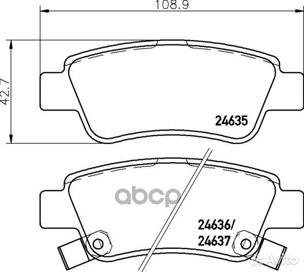 Комплект тормозных колодок NP8014 nisshinbo