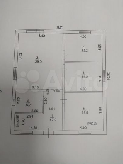 Дом 92 м² на участке 6 сот.