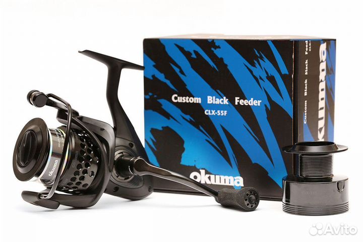 Катушка для рыбалки Okuma Custom Black Feeder 55F