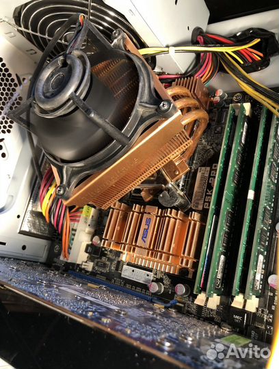 Материнская плата 775 сокет (комплект)