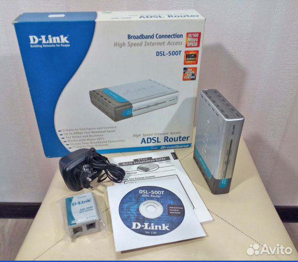 Модем D-link DSL 500T, в идеальном состоянии
