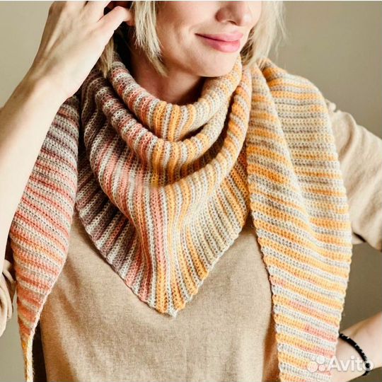 Шарф бактус ручной работы