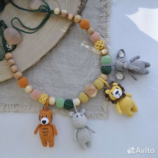 Растяжка на коляску, гирлянда, подвеска в кроватку