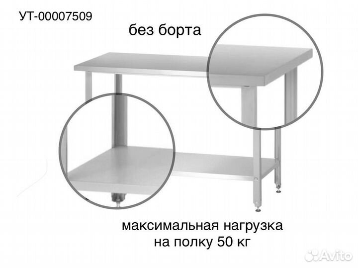 Стол производственный из нержавейки