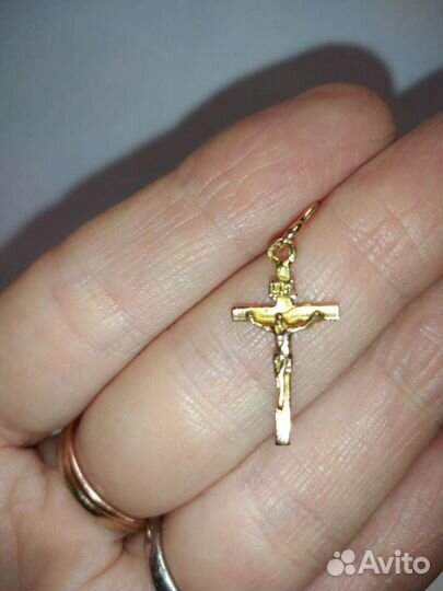 Золотой крестик 585 пробы