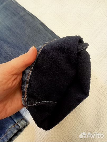 Джинсы утеплённые р.164