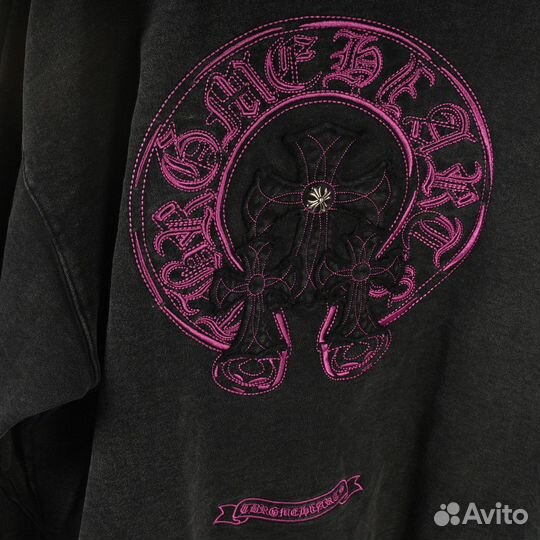 Свитшот Chrome Hearts Black-Pink унисекс