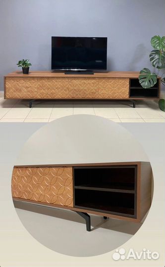 Тумба под тв Bravo с фрезеровкой