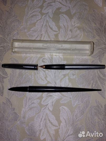 Ручка перьевая поршневая с позолоченным пером СССР