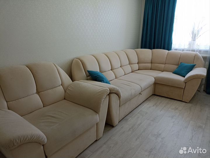 Большой угловой диван модульный бу