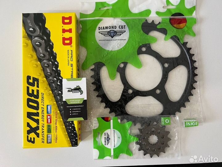 Цепь и звезды на Suzuki GSF1200 Bandit 2006