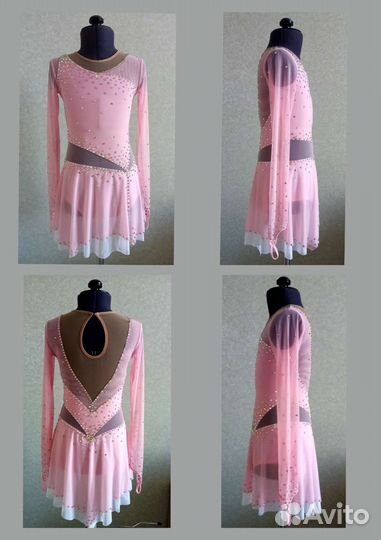 Новое платье (122-128) для фигурного катания