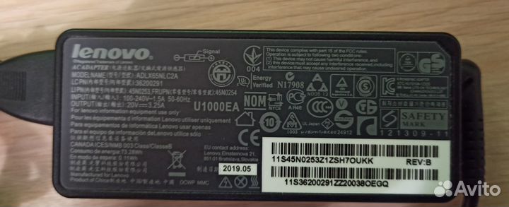 Adlx65NLC2A Блок питания для ноутбука Lenovo
