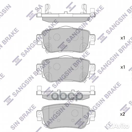 SP4140 колодки дисковые задние Nissan Qashqai