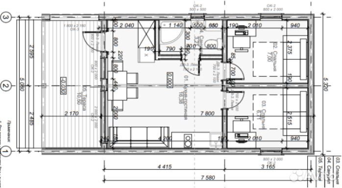 Барнхаус 52м² под ключ