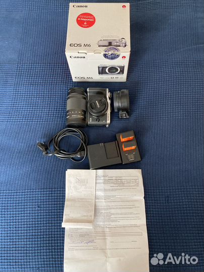 Фотоаппарат canon eos m6 + объективы + аксесуары