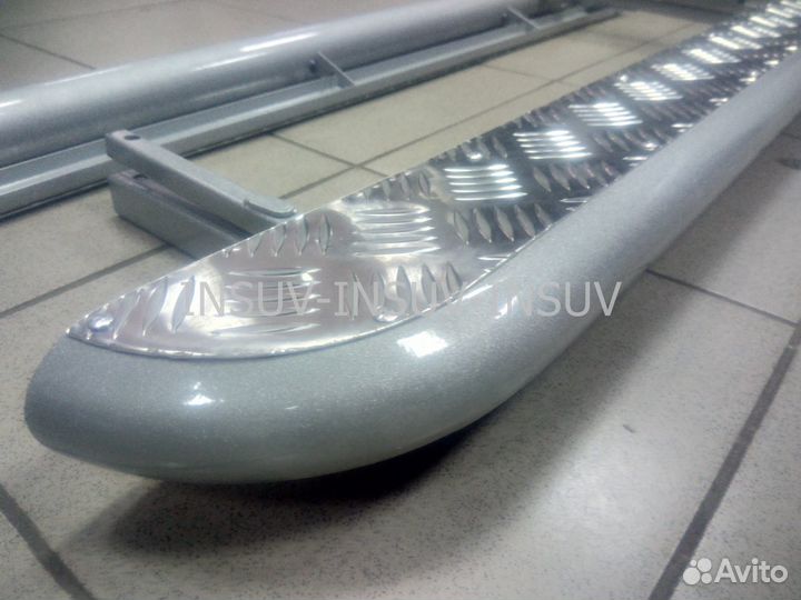 Пороги с алюминиевым листом Нива 21 (цвет любой)