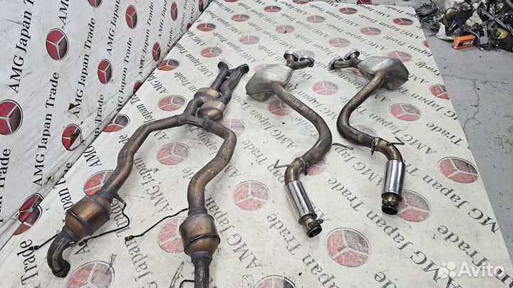 Выхлопная система AMG на Mercedes-Benz R230 SL55 K