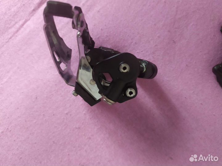 Передний переключатель Shimano xt + манетка slx