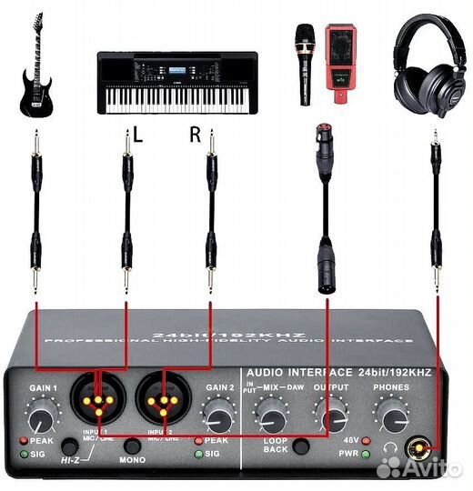 Внешняя звуковая карта (24 bit/192 kHz)