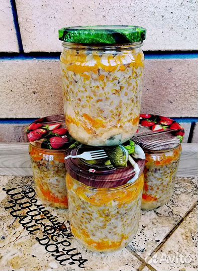 Гречка с мясом домашнего цыплёнка(Халяль)и овощами