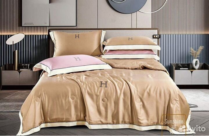 Постельное белье евро hermes tencel