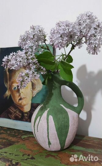 Ваза кувшин глина