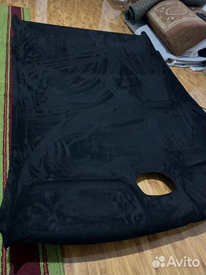 Черный алькантара потолок гранта