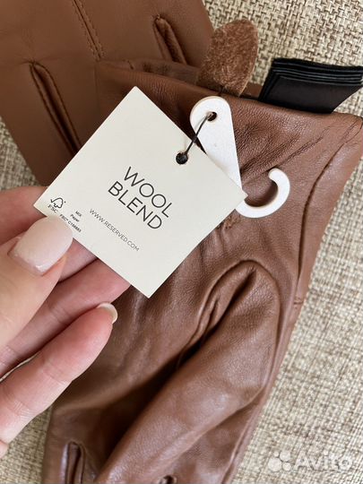 Перчатки кожаные reserved размер S