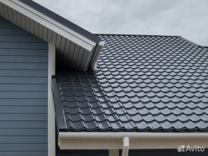 Металлочерепица в матовом покрытии в 0,45 металле