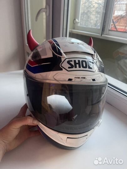 Шлем shoei X spirit с BT гарнитурой Sena